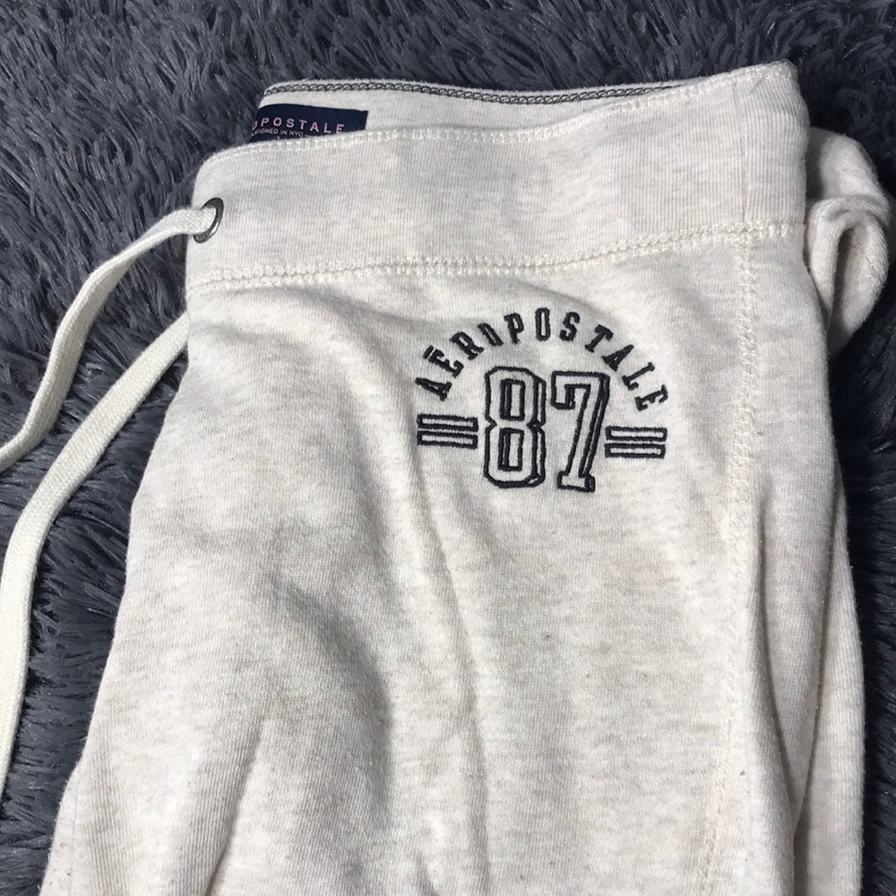 cream joggers from aero